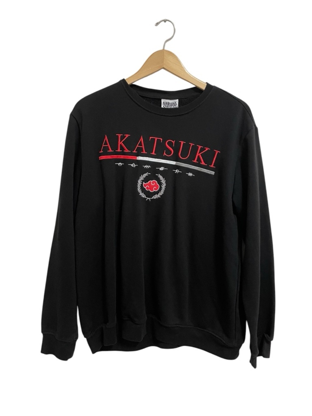 Akatsuki Black Embroidered Crewneck